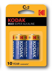 LR14Kod Max. Kodak. Б0005123. Алкалиновые (суперщелочные) элементы питания (1 штука), 1.5V