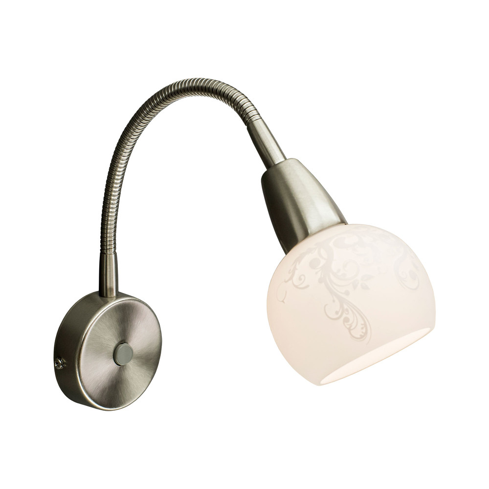 Бра, настенный светильник. Хром матовый 1*E14 60W 220V. CitiLux Соната CL520311