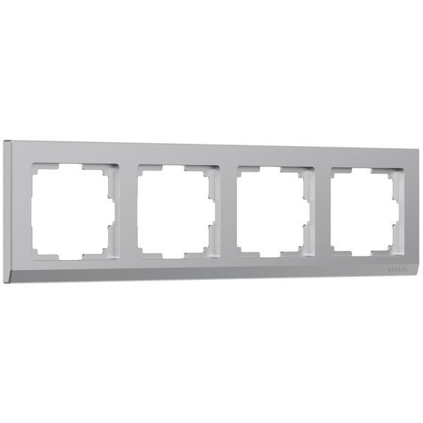 Рамка на 4-поста серебряный поликарбонат Werkel Stark W0041806