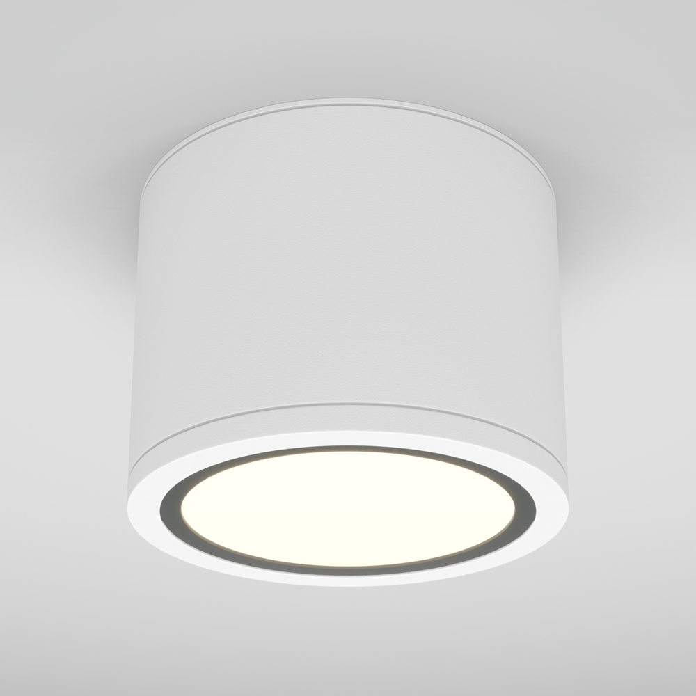 C095CL-GX53-W.Maytoni Technical.Потолочный светильник, влагозащищенный,1*GX53 15W,240V,IP44. Белый