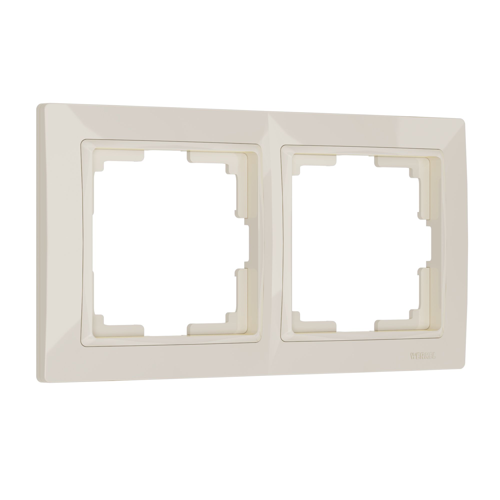 Рамка на 2-поста слоновая кость поликарбонат Werkel Snabb basic W0022003