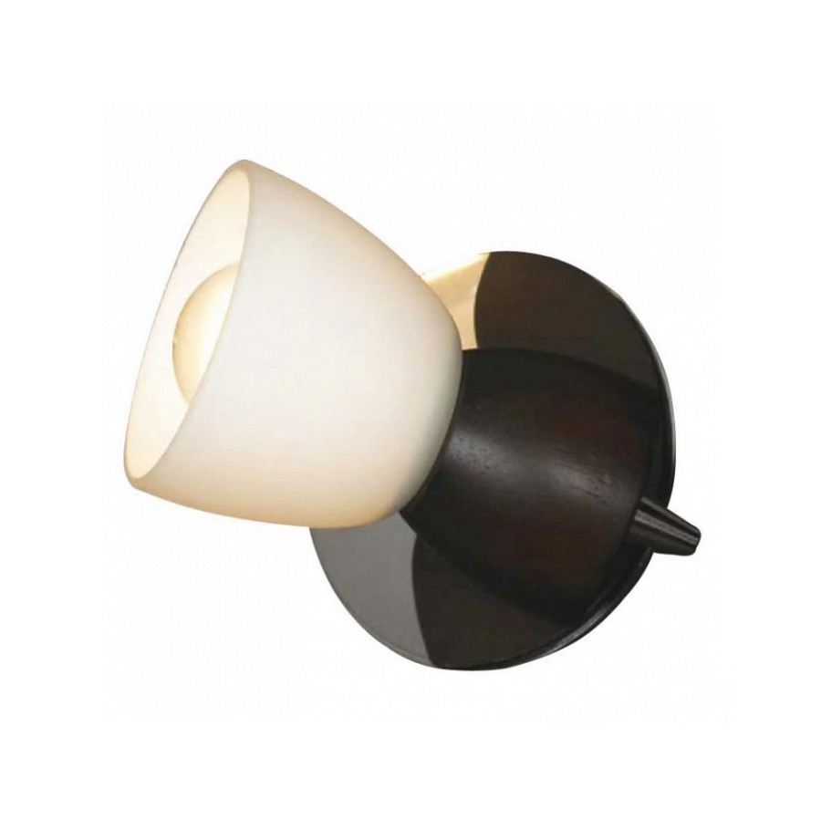 Настенно-потолочный светильник. Черный/Хром 1*E14 40W 220V. Lussole Messina LSL-8201-01