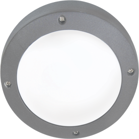 Ecola B4139S Светильник настенно-потолочный, влагозащищенный IP65 1 * GX53 200-240V серый Белый