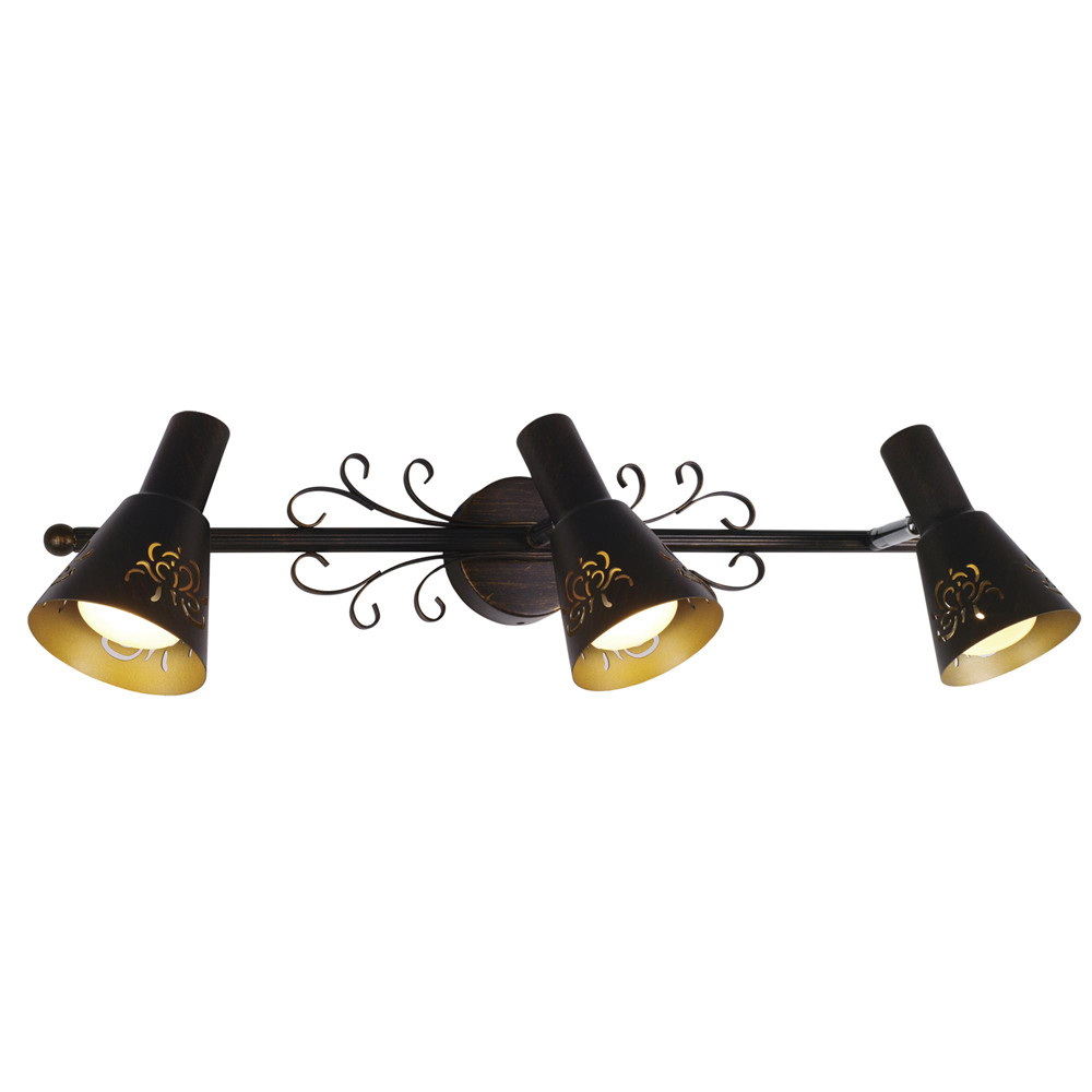 CL529531.CitiLux.Настенно-потолочный светильник (Спот).Коричневый.3*E14,60W 220V