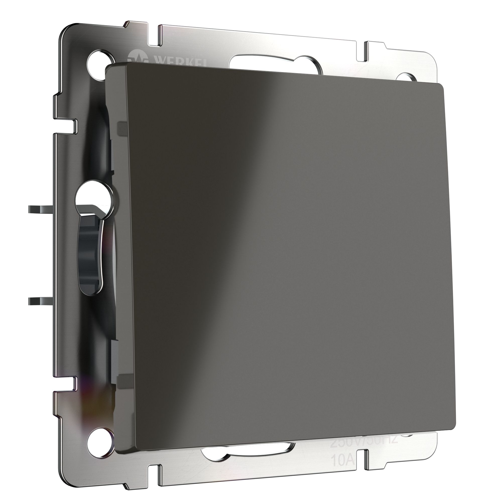 Выключатель проходной 1-клавишный IP20  Серо-коричневый.Werkel. W1112007