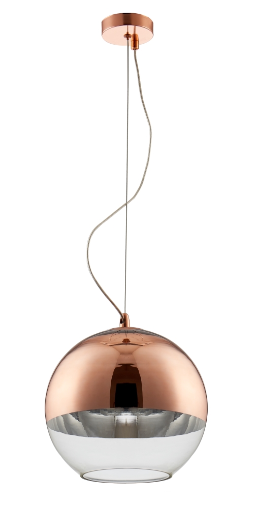 WOODY SP1 D300 COPPER. Crystal Lux. WOODY.3363/201. Светильник подвесной  1*E27  60W 220V. Медный гл