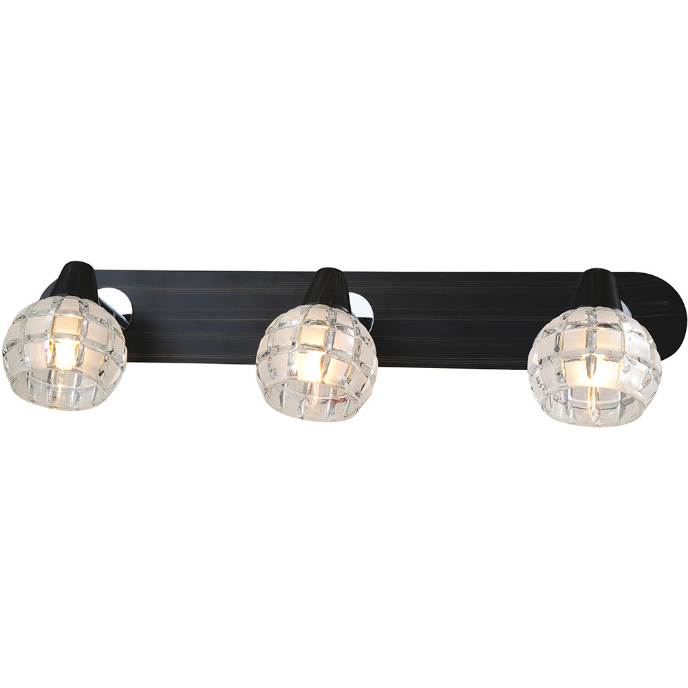 Настенно-потолочный светильник. Венге, Хром 3*G9 40W 220V. Lussole Silandro LSL-8601-03