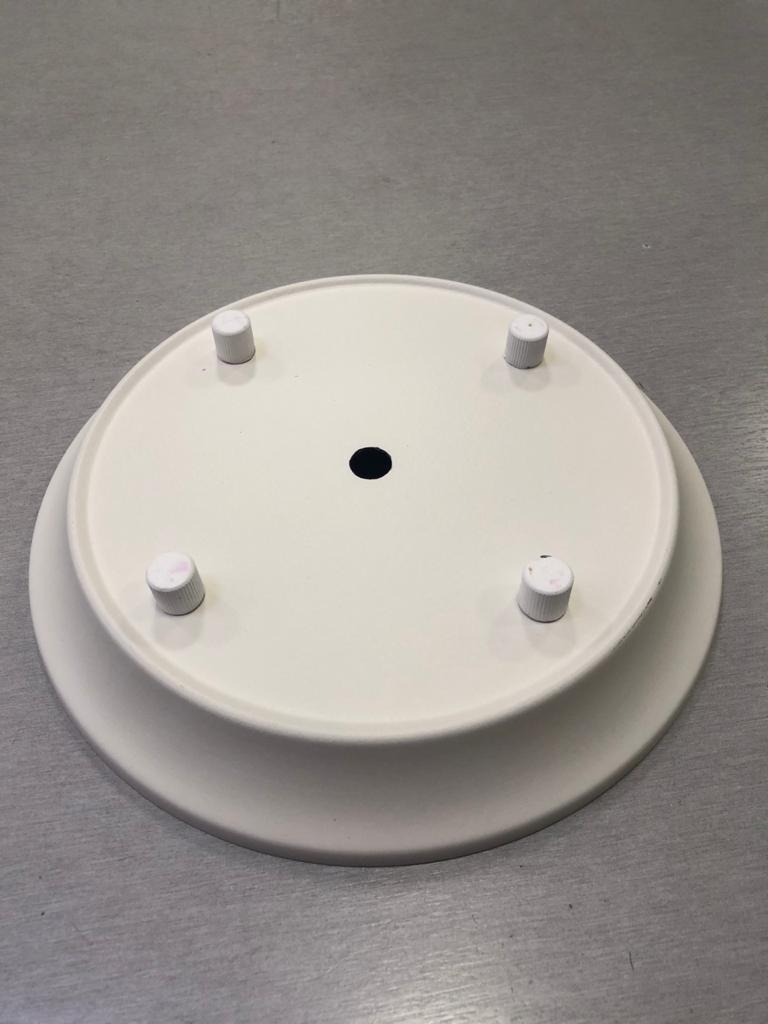 BASE.205.WH.Комплектующие.Универсальное потолочное крепление D205mm,металл.Белый