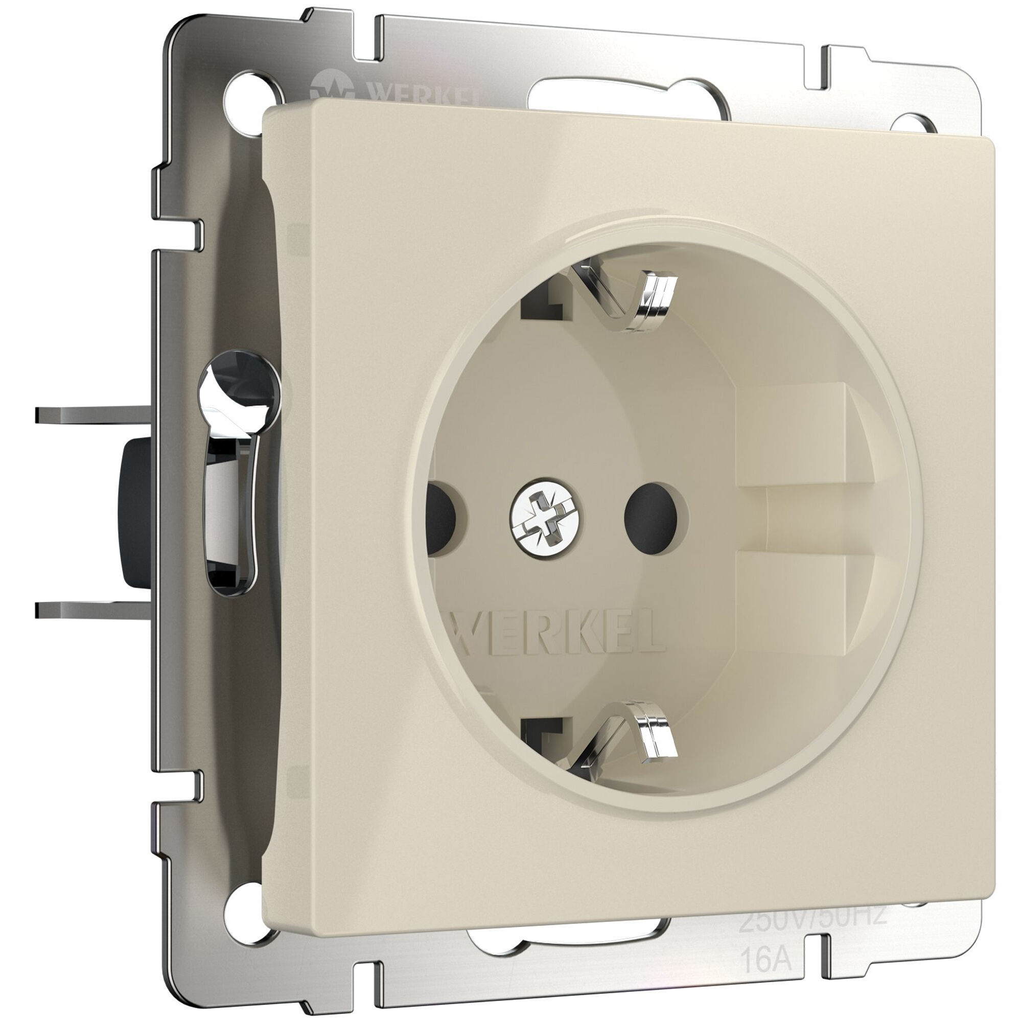 Розетка с заземлением IP31 16A слоновая кость. Слоновая кость. Werkel W1171103