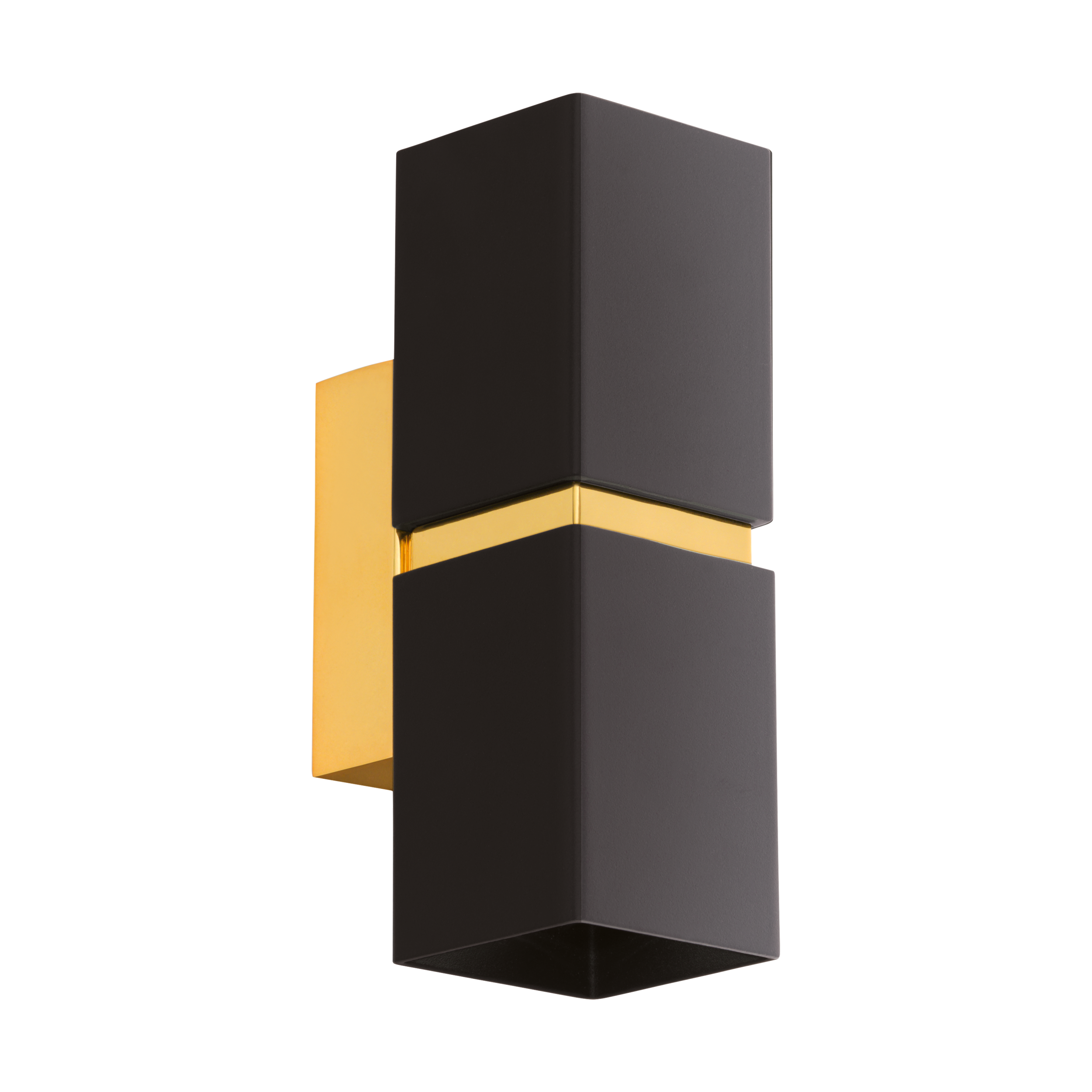 Бра, настенный светильник. Черный, золотой 2*GU10 5W 220V. Eglo Passa 95373