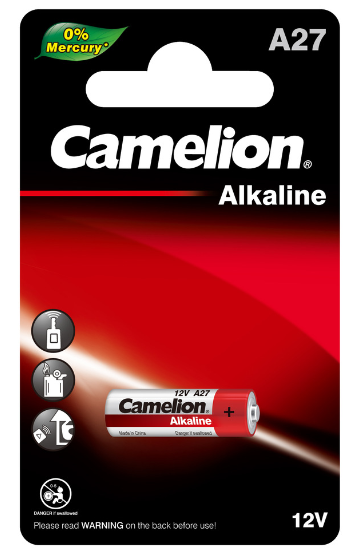 LR27A.Cam. Camelion. Алкалиновые (щелочные) элементы питания (1 штука), 12V