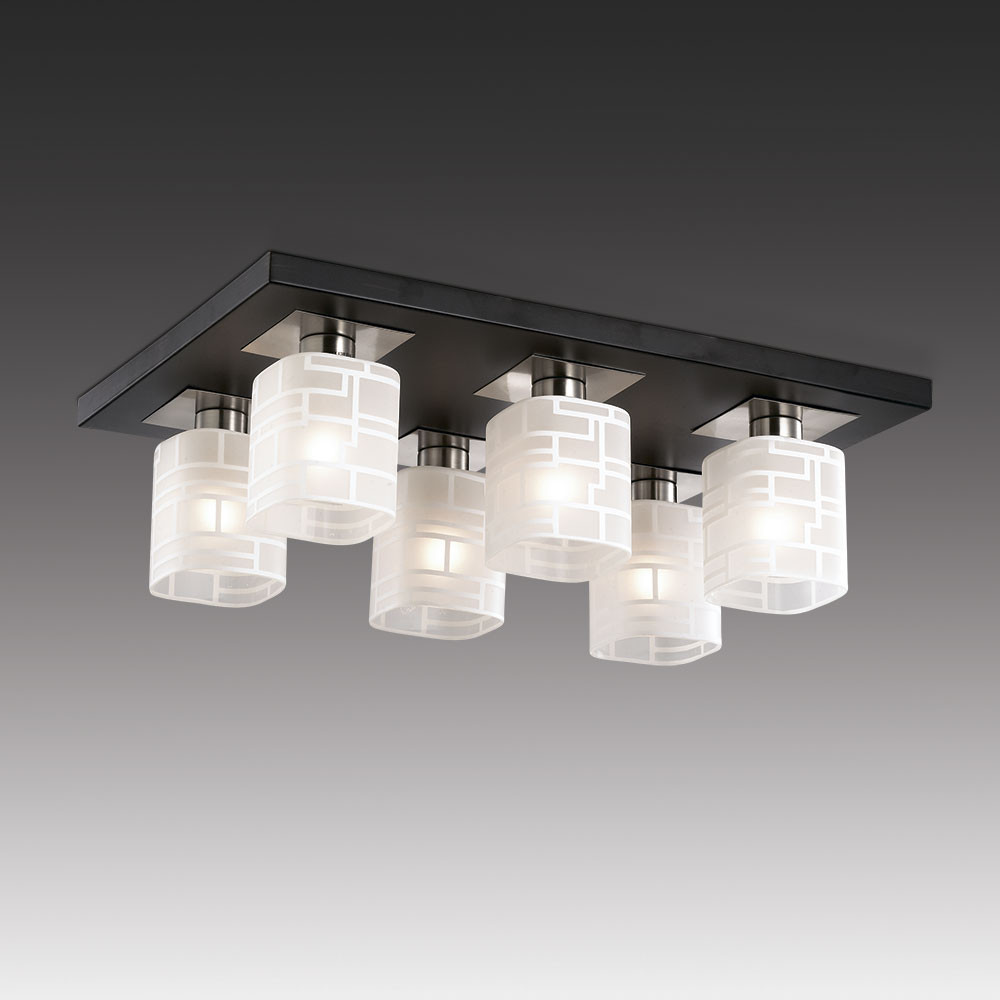 2615/6C.Odeon Light. Люстра потолочная. 6*E14,40W,220-240V. Венге, никель