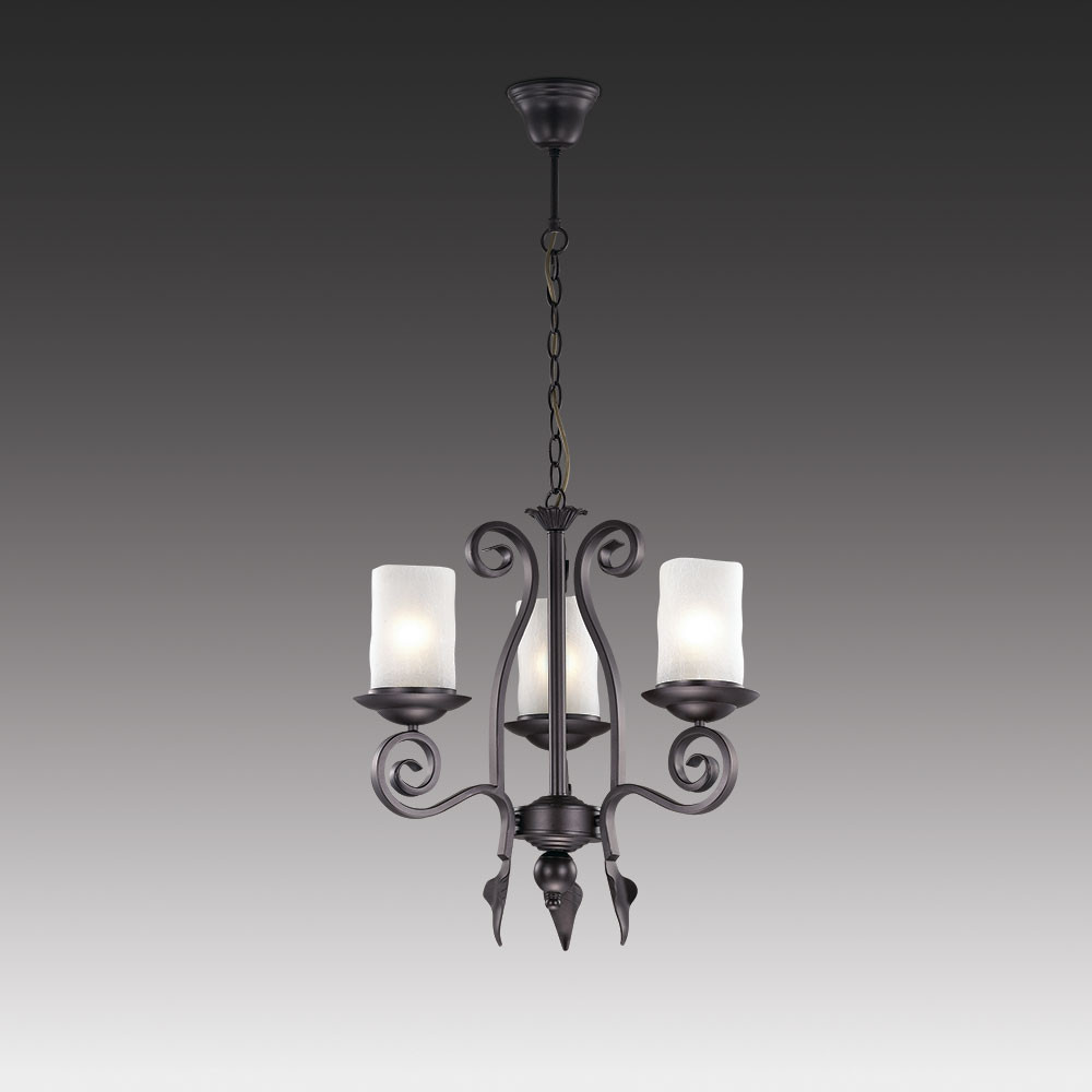 2438/3. Odeon Light. Люстра  3*E27  60W 220V. Коричневый