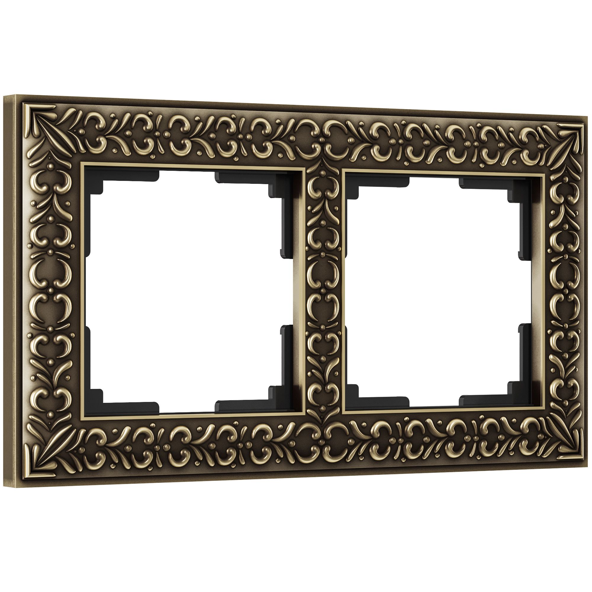 Рамка на 2 поста Бронза Металл Werkel Antik W0021512