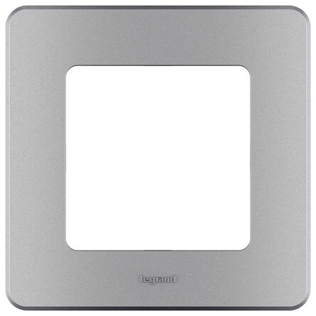 673932. Legrand. Inspiria (Алюминий). Рамка на 1-пост. Поликарбонат