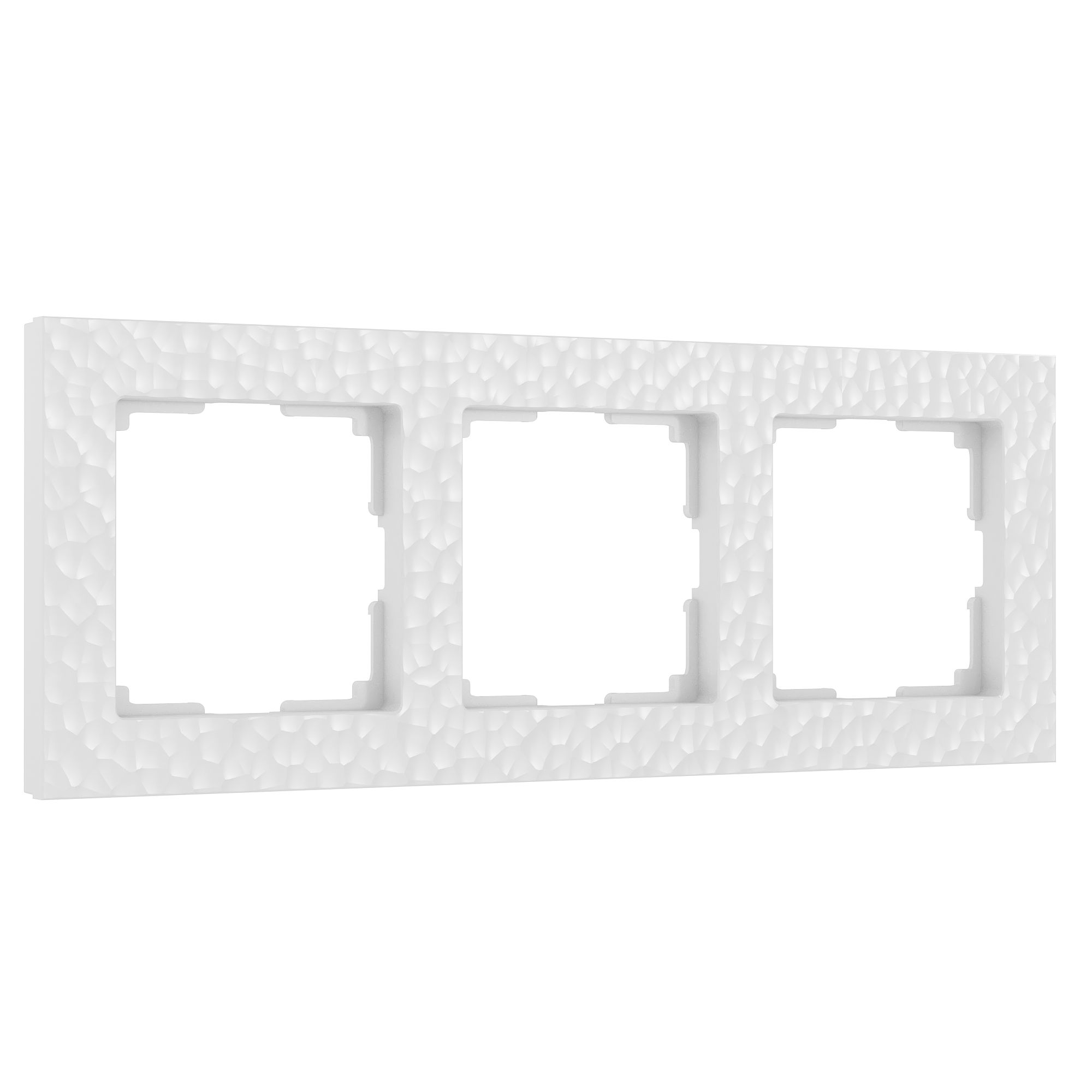 Рамка на 3 поста Белый поликарбонат Werkel Hammer  W0032401