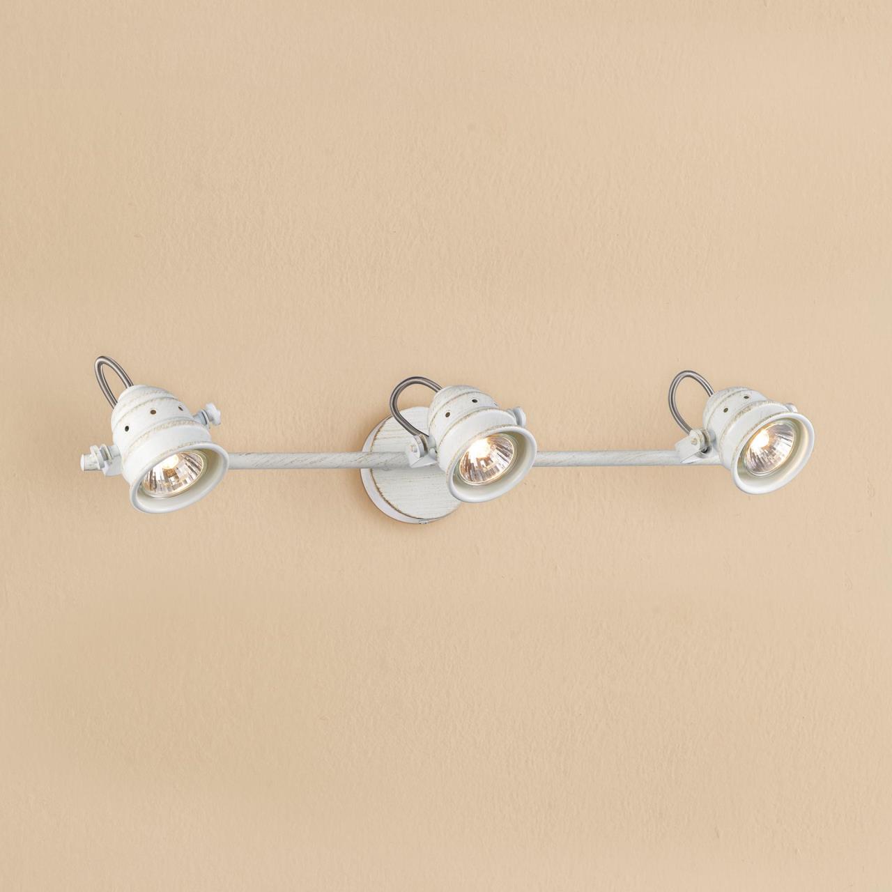 CL537532.CitiLux.Настенно-потолочный светильник (Спот).Белый с золотом.3*GU10,50W 220V