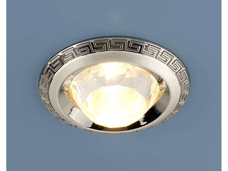 867A  MR16 PS/N.Elektrostandard. Встраиваемый светильник защитное граненое стекло. Перламутровое сер