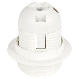 Патрон  E27 с кольцом. Ecola AB7SPWEAY