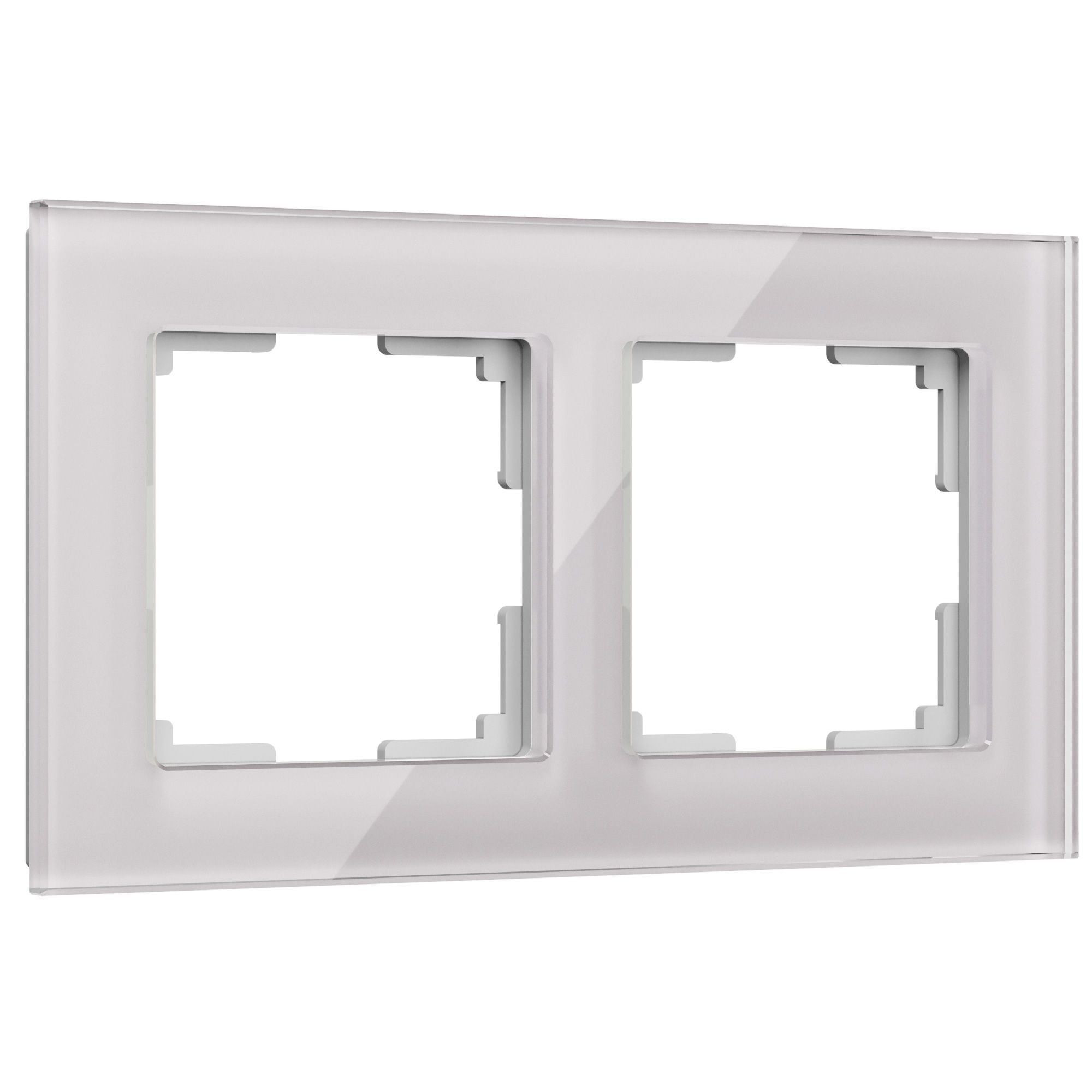 Рамка на 2-поста дымчатый стекло Werkel Favorit W0021117