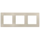 672513. Legrand. Etika (Слоновая кость). Рамка на 3-поста. не горючий пластик