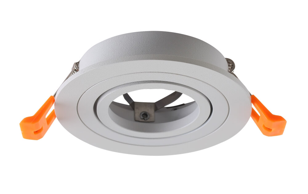 Встраиваемый светильник Круг 1*GU10 50W,220V,. Белый (молочный). Crystal Lux CLT 001C1 WH