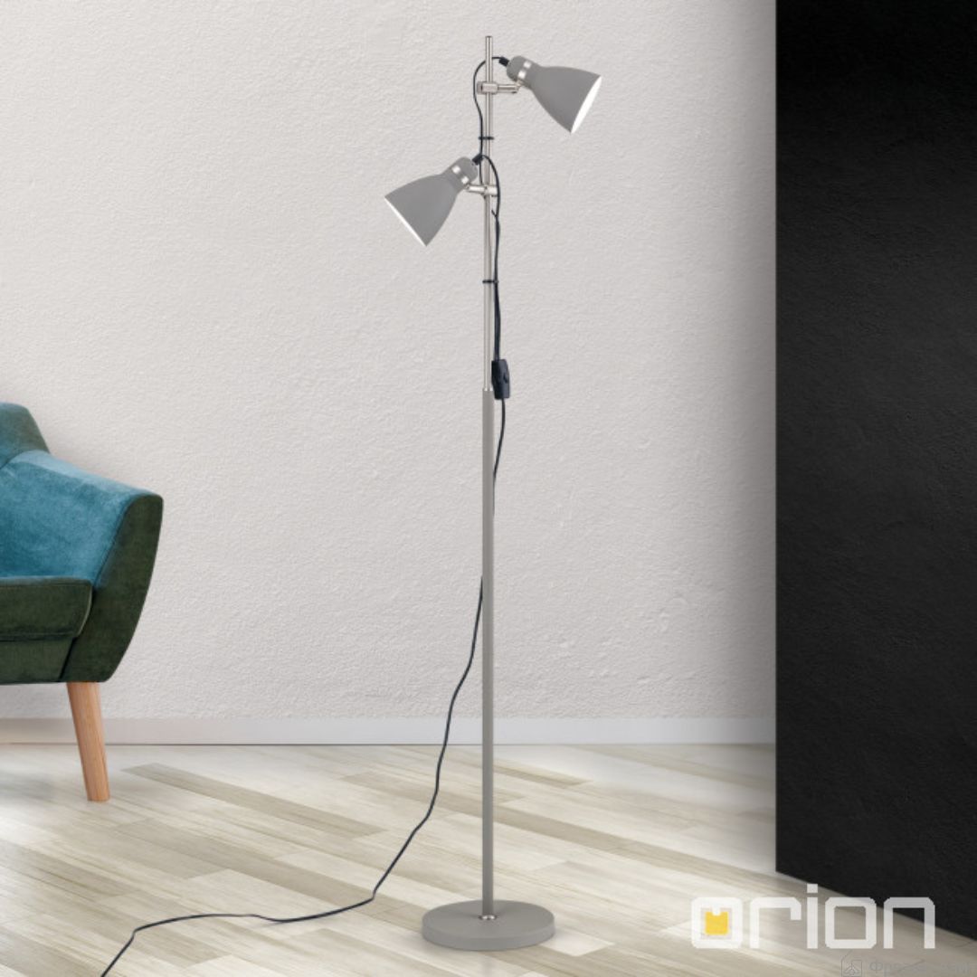 Stl 12-1179/2 grau Orion School. Торшер 2*E27 40W 220V, Серый