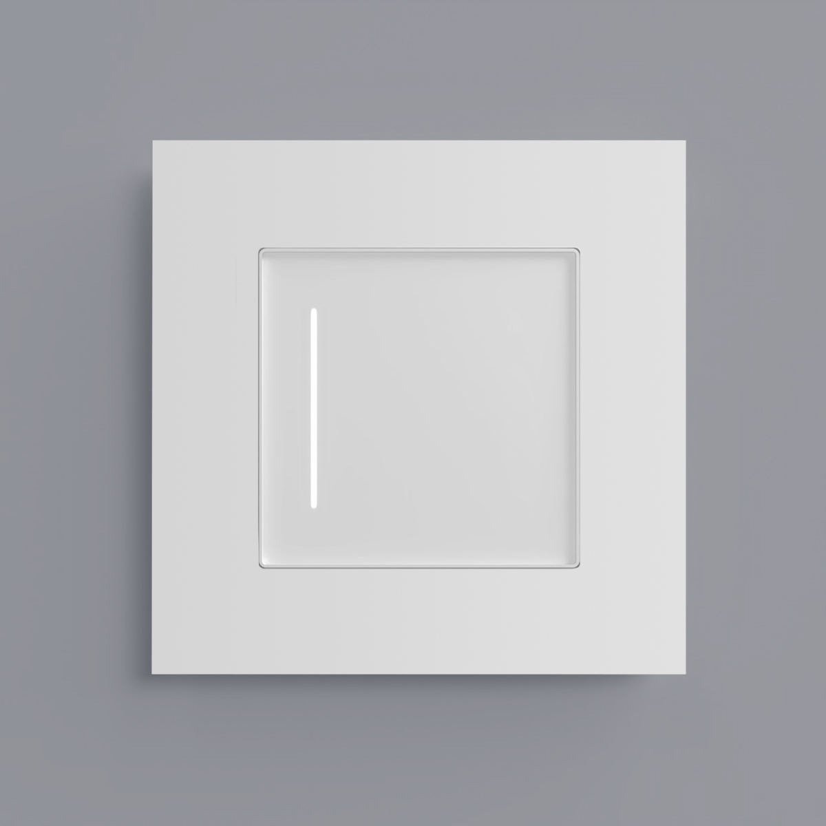 Рамка на 1-пост Белый софт поликарбонат матовый. Werkel Slab  W0012961