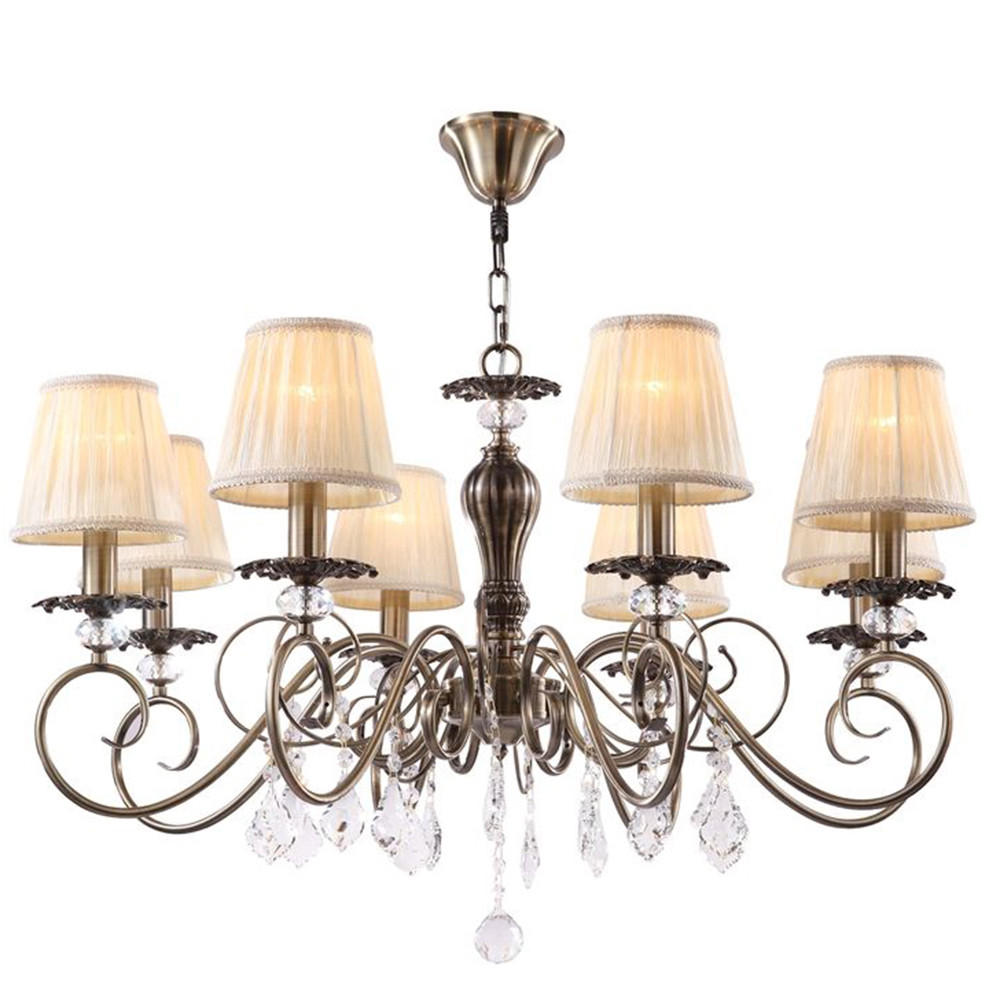 ARM303-08-R. Maytoni. Люстра  8*E14  60W 220V. Бронза, кремовый