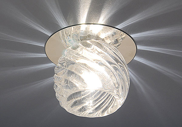 8103 CH/Cl.Elektrostandard. Встраиваемый светильник Хром, фигурное стекло,шар.1*G9, 40W,220V