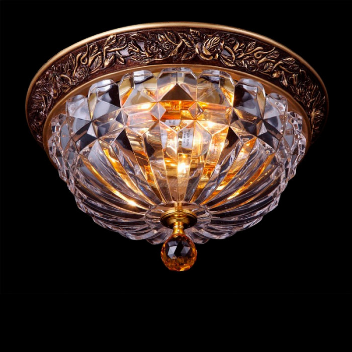 Люстра. 2*E14, 40W, 220V. Античное золото Crystal Lux Elvis Elvis 350.