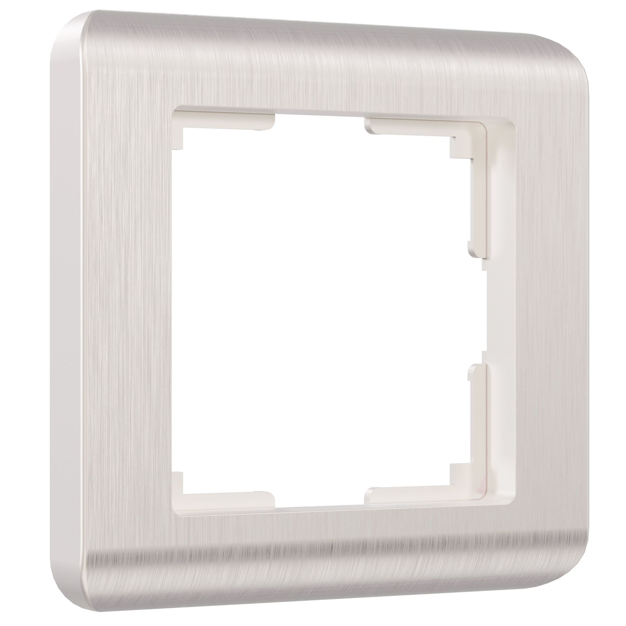 Рамка на 1 пост Перламутровый (рифленый) поликарбонат Werkel Stream W0012113