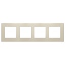 672514. Legrand. Etika (Слоновая кость). Рамка на 4-поста. не горючий пластик