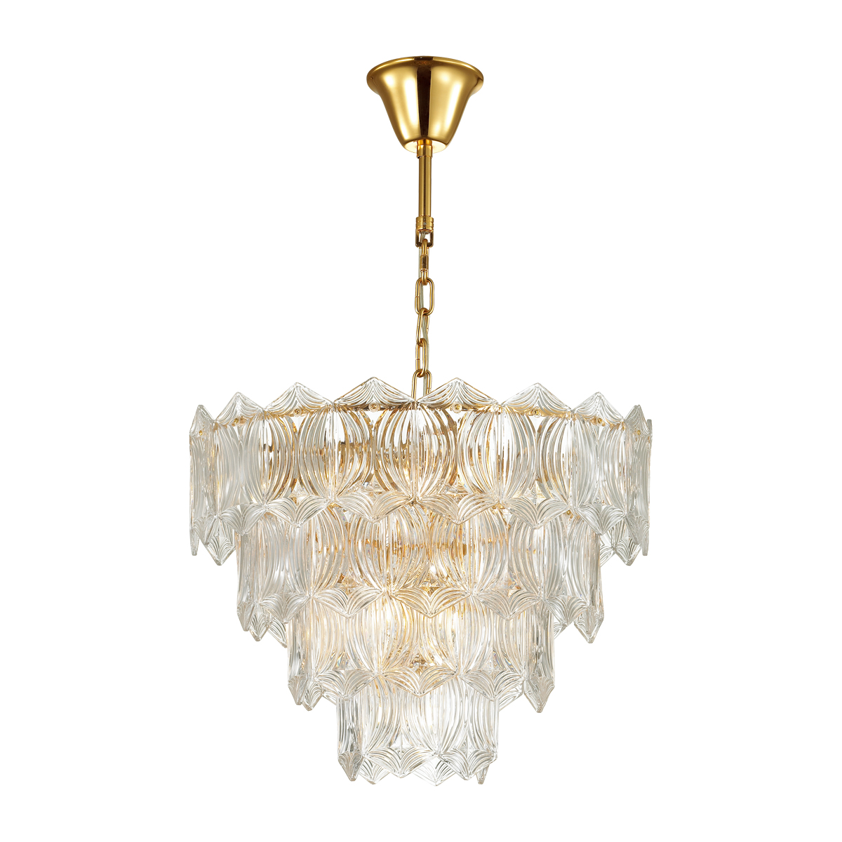 4918/10 Odeon Light Люстра  10*E14  40W 220V. Золотой, прозрачный