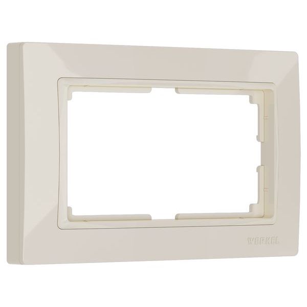 Рамка на 1 (двойная) слоновая кость поликарбонат Werkel Snabb basic W0082003