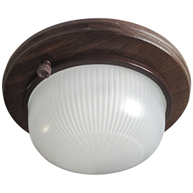 Влагозащищенный накладной светильник IP65 Орех 1*GX53 15W Ecola НБО-03-60-011  TP53R2ECA