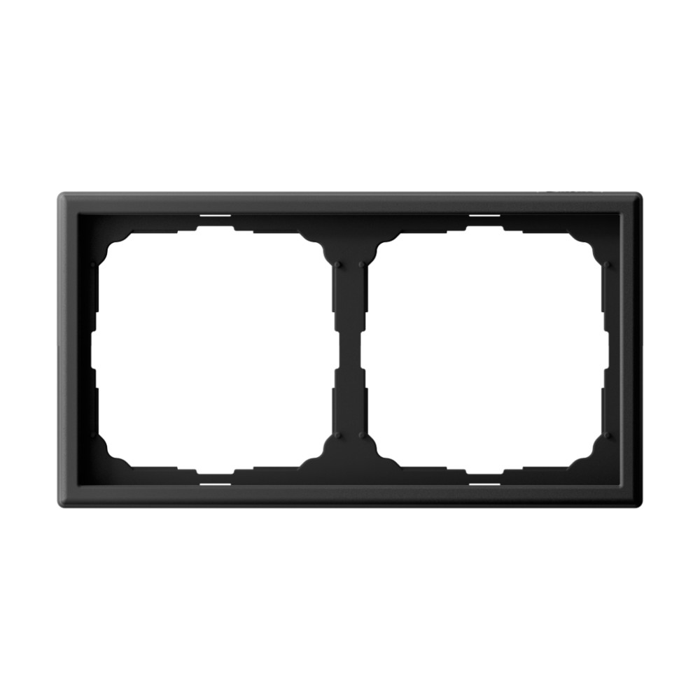 GAL001002. Systeme Electric. ArtGallery (Карбон).Рамка на 2-поста термопласт