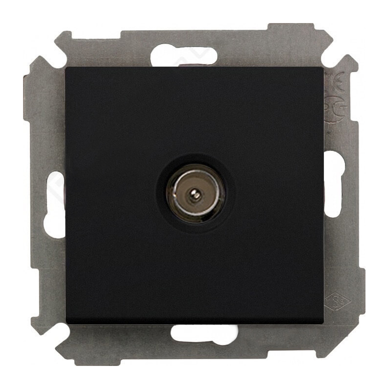 Simon Simon 34 Графит Механизм розетки TV оконечной IP20 Графит 34477-038