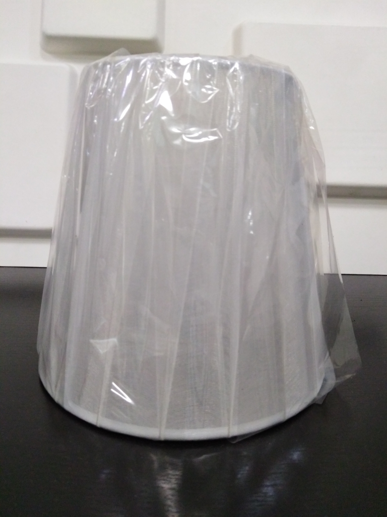 14-20N.Ideal Lux.Абажур тканевый для люстры на патрон E14, Органза. Белый