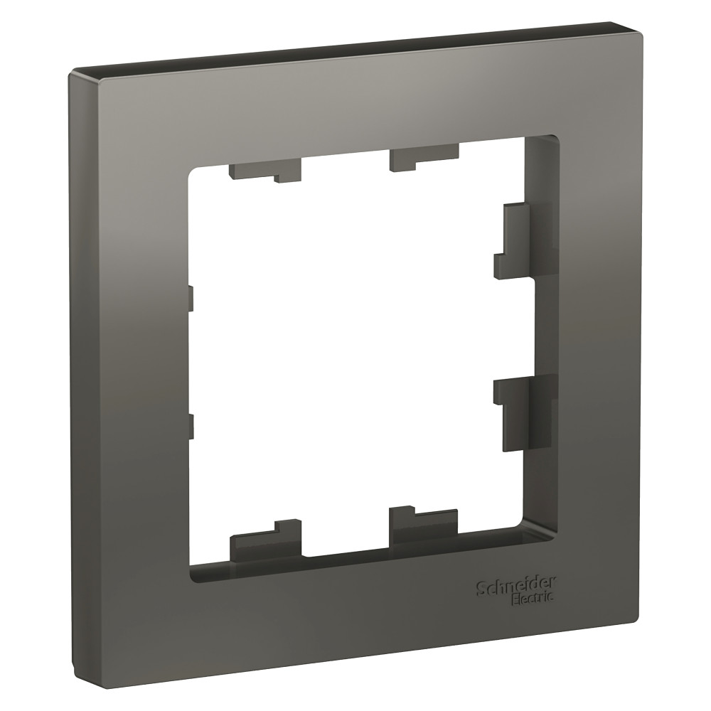 ATN000901. Systeme Electric. AtlasDesign (Сталь).Рамка на 1-пост термопласт