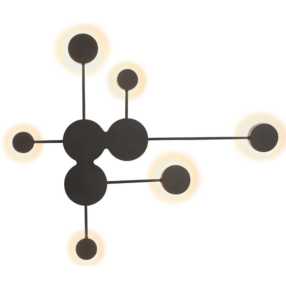 Светильник настенный. Черный *Led 24W 220V. 3000/4000/6000K. Crystal Lux CLT 065 CLT 065W BL