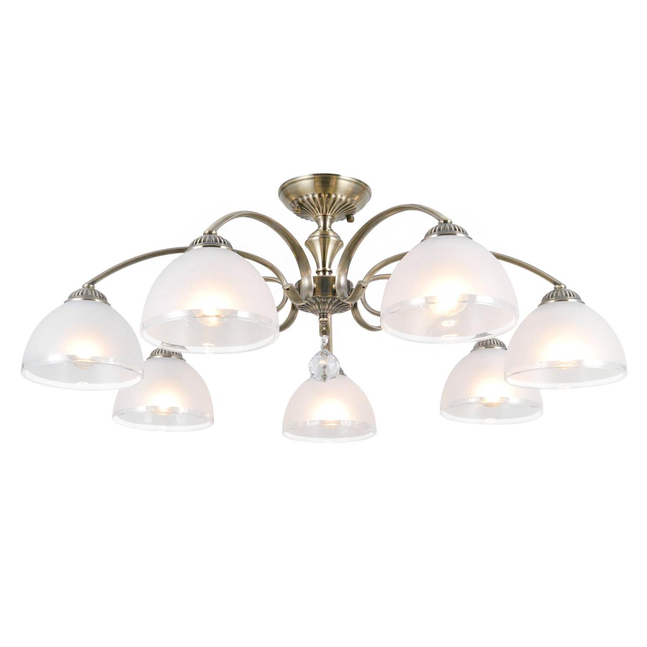 CL417173.CitiLux.Франческа. Люстра потолочная. 7*E27,75W,220V. Бронза