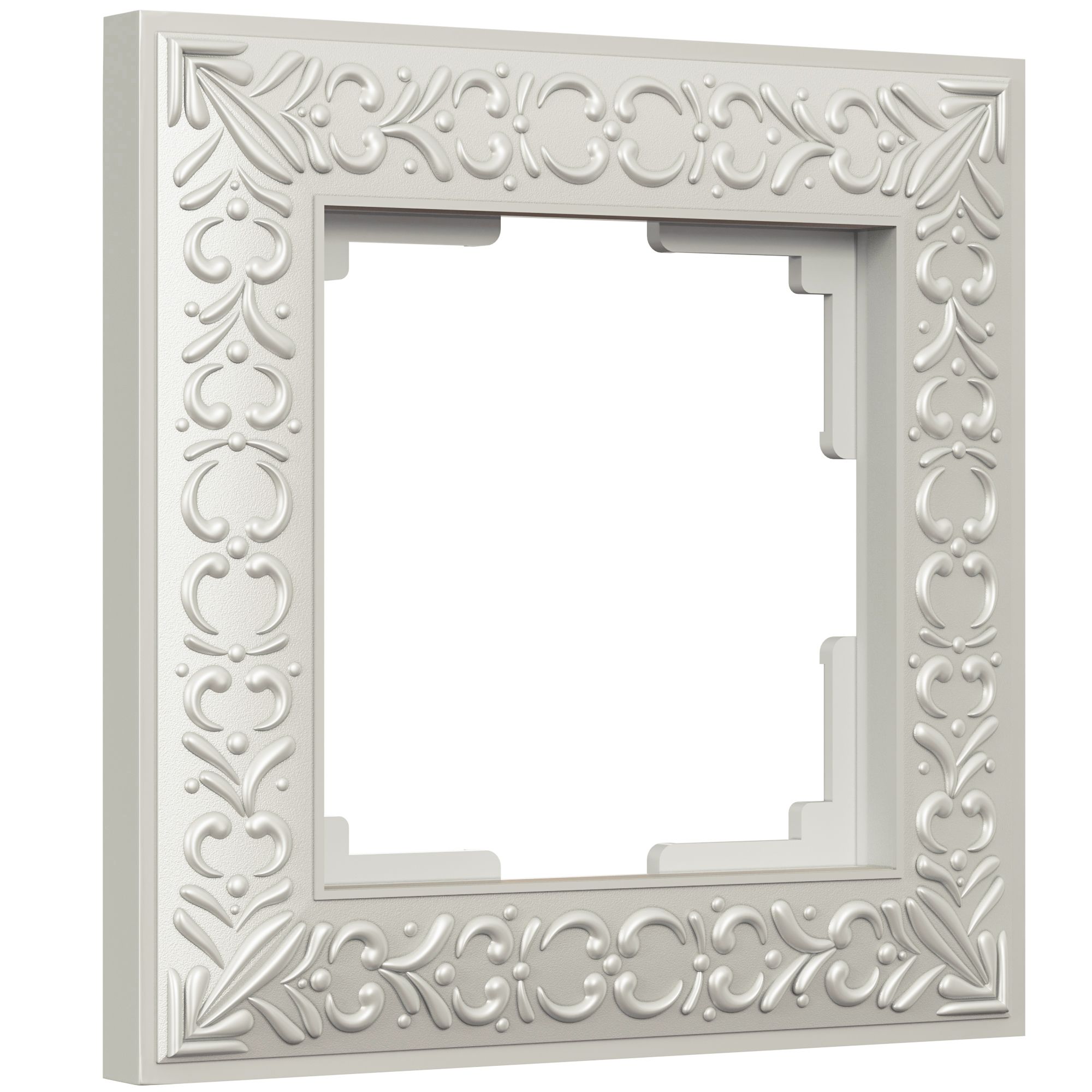 Рамка на 1 пост Жемчужный Металл Werkel Antik W0011521