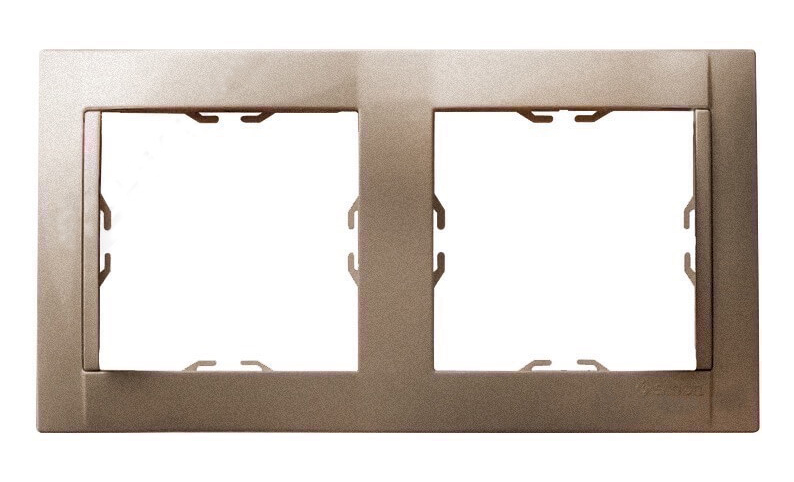 Simon Simon 34 Шампань Рамка на 2 поста Шампань металлик 34620-34