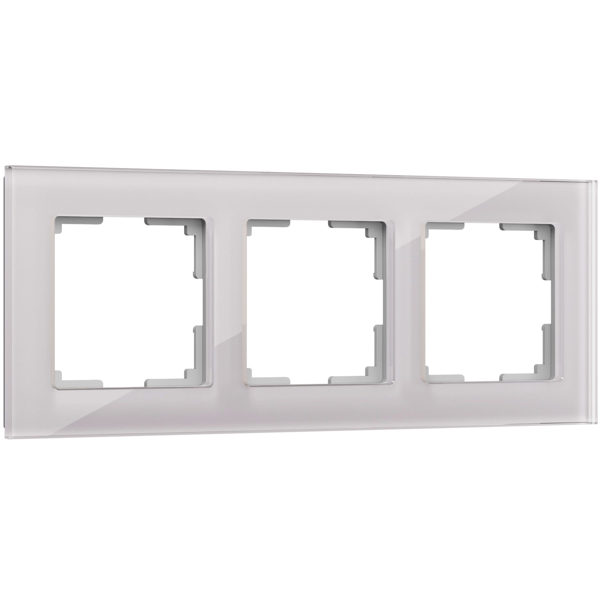 Рамка на 3 поста Дымчатый стекло Werkel Favorit W0031117