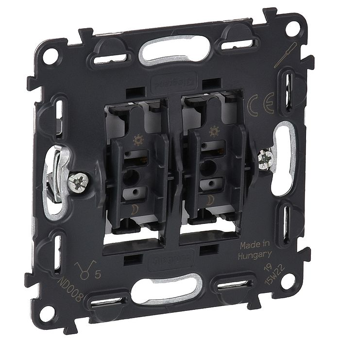 752005. Legrand. Valena In`Matic Механизм выключателя 2-клавишный