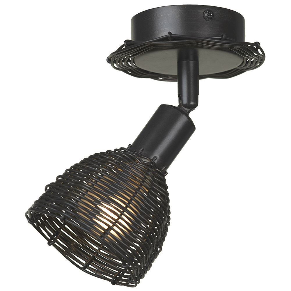 Настенно-потолочный светильник. Темно-коричневый 1*E14 40W 220V. Lussole Ancona LSN-1011-01