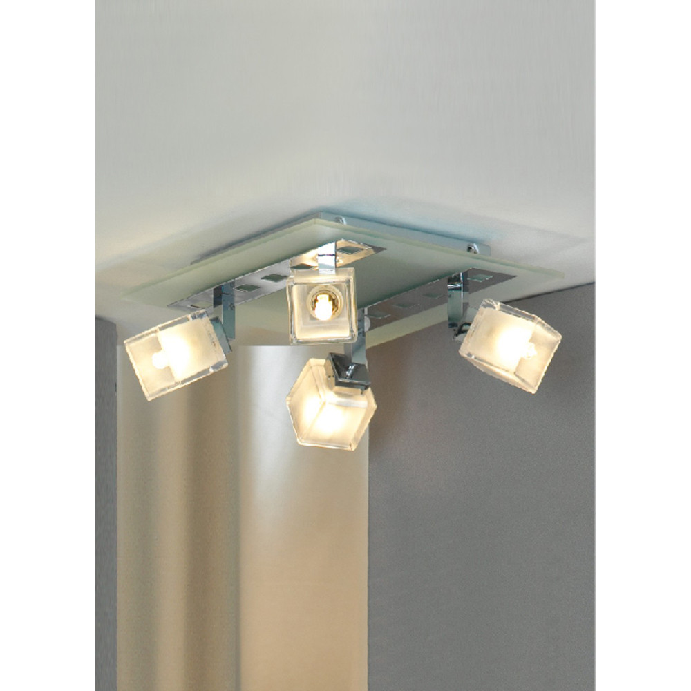 Настенно-потолочный светильник. Хром 4*G9 40W 220V. Lussole Secinaro LSL-2101-04