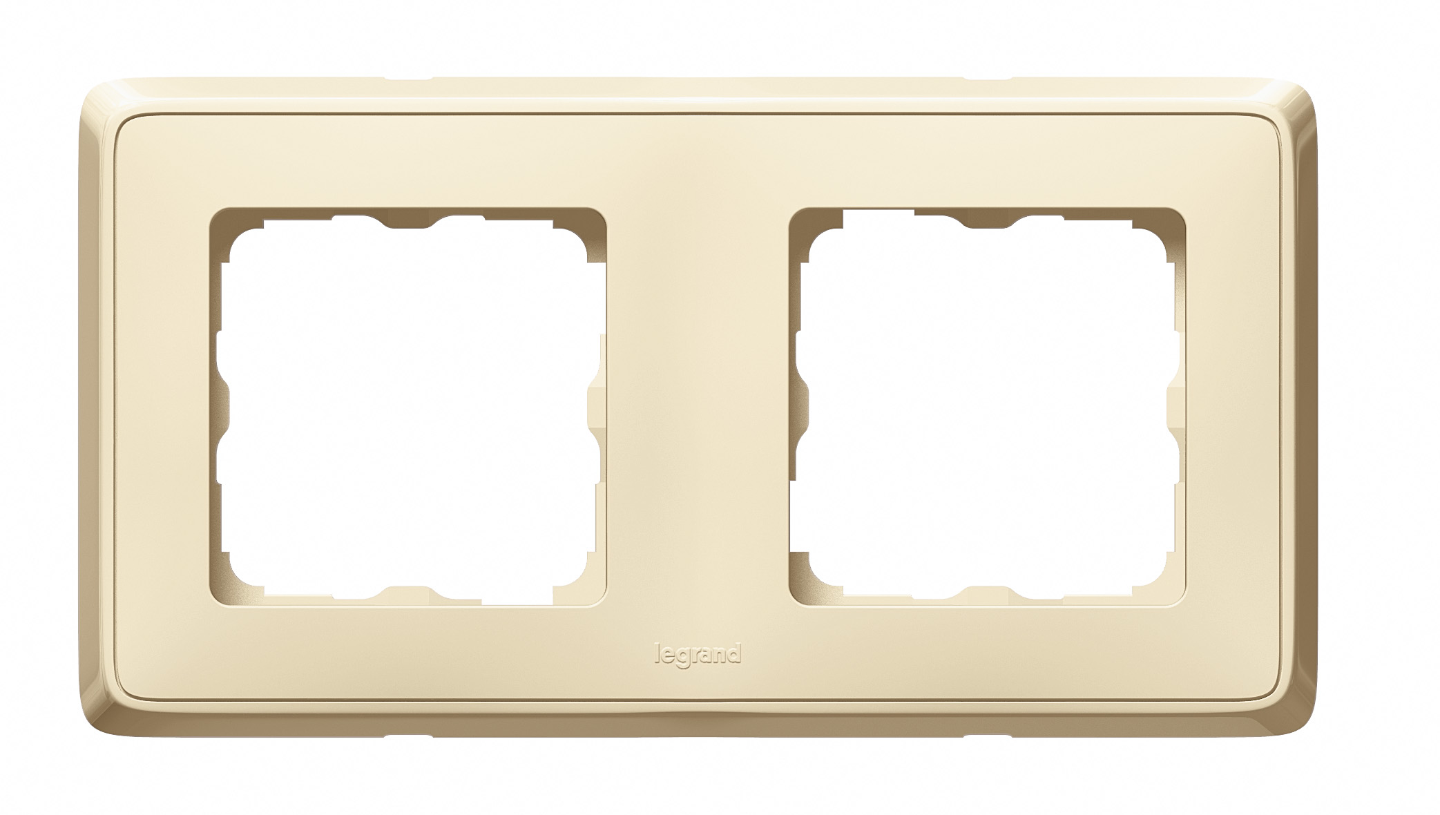 773752. Legrand. Cariva (Слоновая кость). Рамка на 2-поста. не горючий пластик