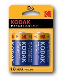 LR20Kod Max. Kodak. Б0005129. Алкалиновые (суперщелочные) элементы питания (1 штука), 1.5V